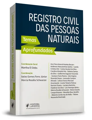 Capa do livro Registro Civil das Pessoas Naturais